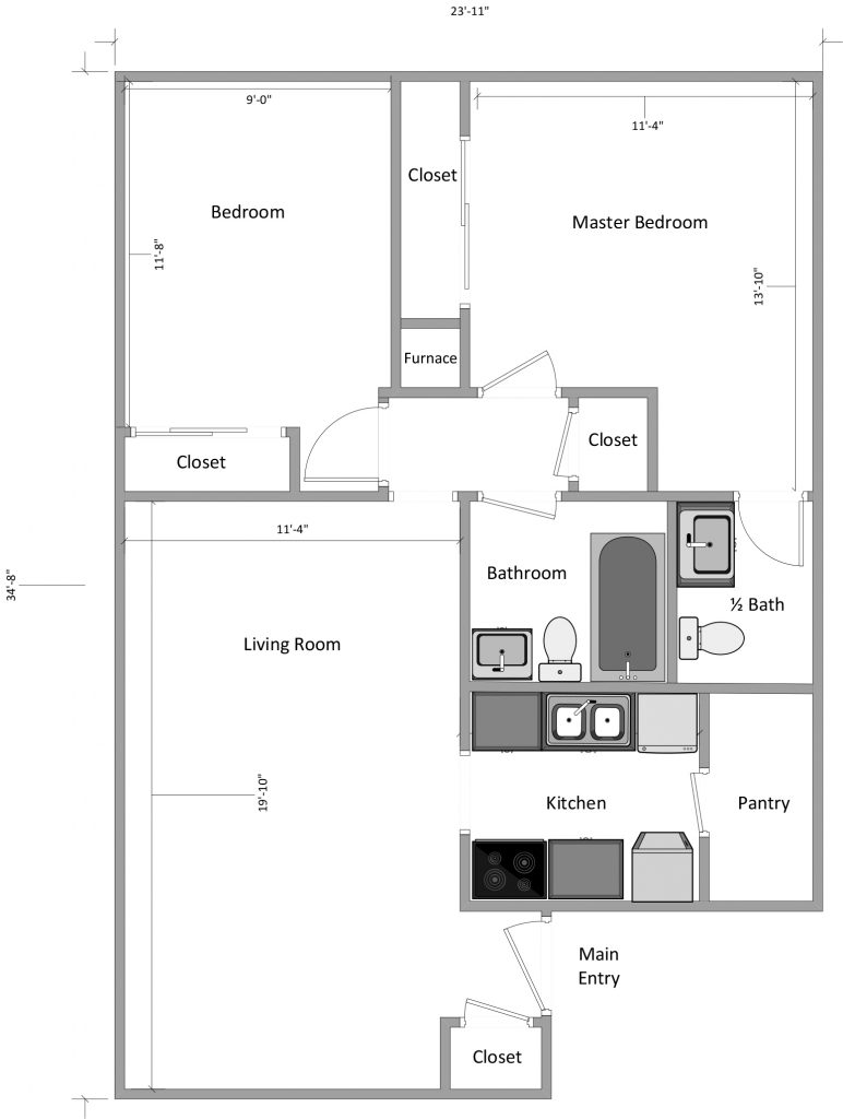 BC Champagne Floor Plan Buffalo Creek Apartments